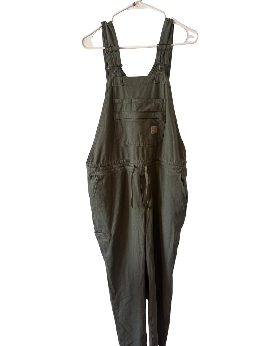 Carhartt Women's Olive Green Utility Overalls size M NWOT